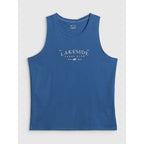 Men's regular sleeveless shirt with print 4F 4FRSS26TSLEM331-033S 4f
