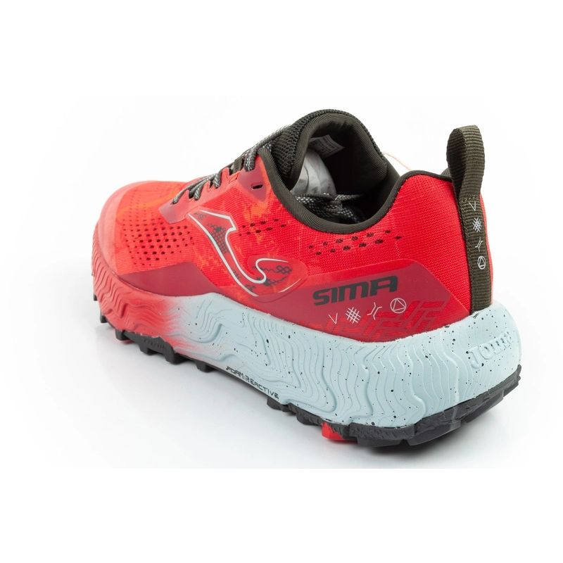 Joma men's Sima trail running shoes, cushioned, red Joma