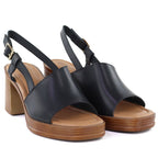 Women's black high-heeled sandals Potocki 54324 To be categorized Your Sports Performance