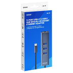 SAVIO AK-57 3-PORT USB-C HUB WITH RJ-45 ADAPTER Kable i adaptery/Adaptery, przejściówki Your Sports Performance