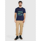 Men's regular printed T-shirt 4F 4FRAW25TTSHM3378-31S