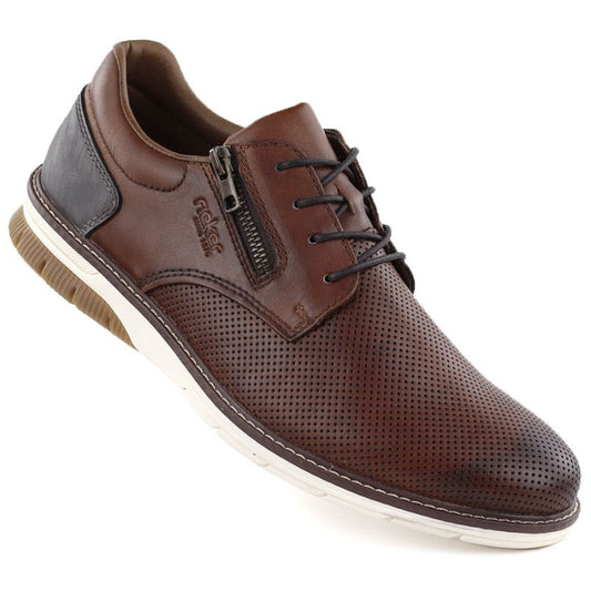 Rieker 14412-24 men's comfortable brown leather shoes To be categorized Your Sports Performance