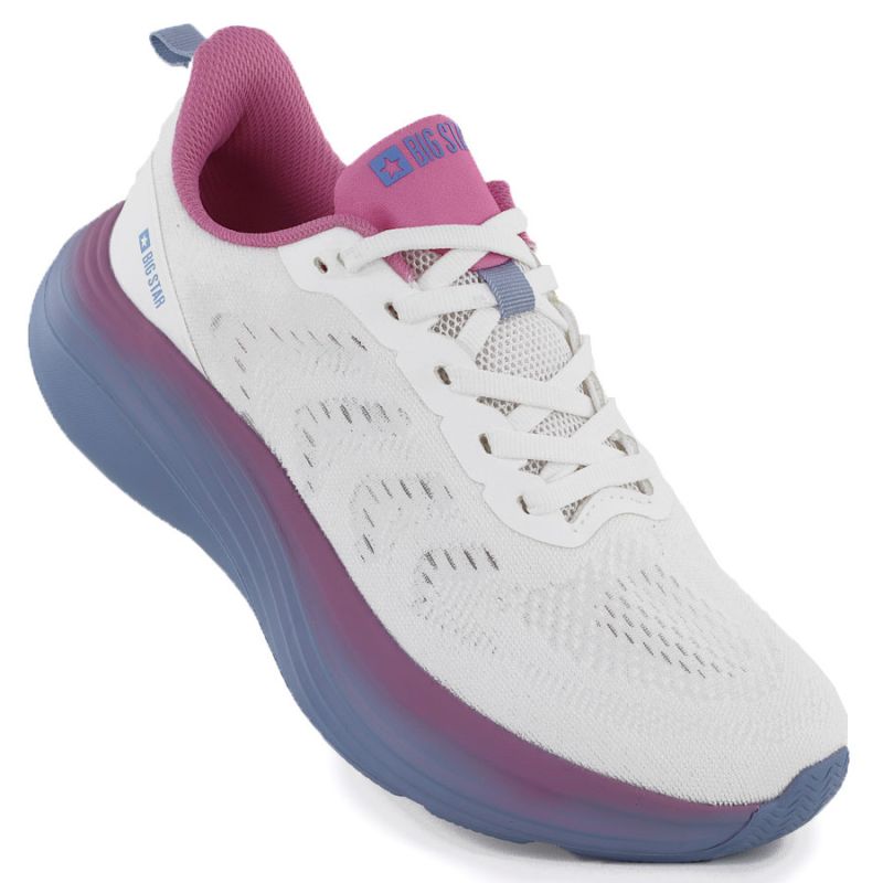 Women's white platform sneakers Big Star TT274046 Big Star