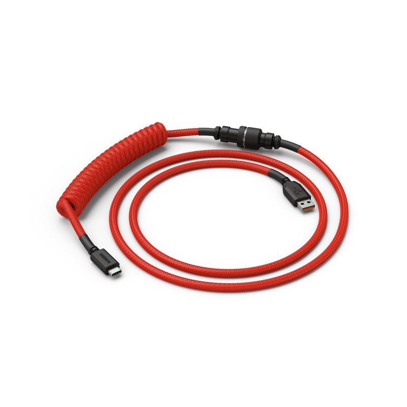 Glorious PC Gaming Race Coiled Red 1.37 m Kable i adaptery/Kable USB Your Sports Performance