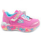 Skechers S Lights LED Children's Sports Shoes for Girls with Velcro