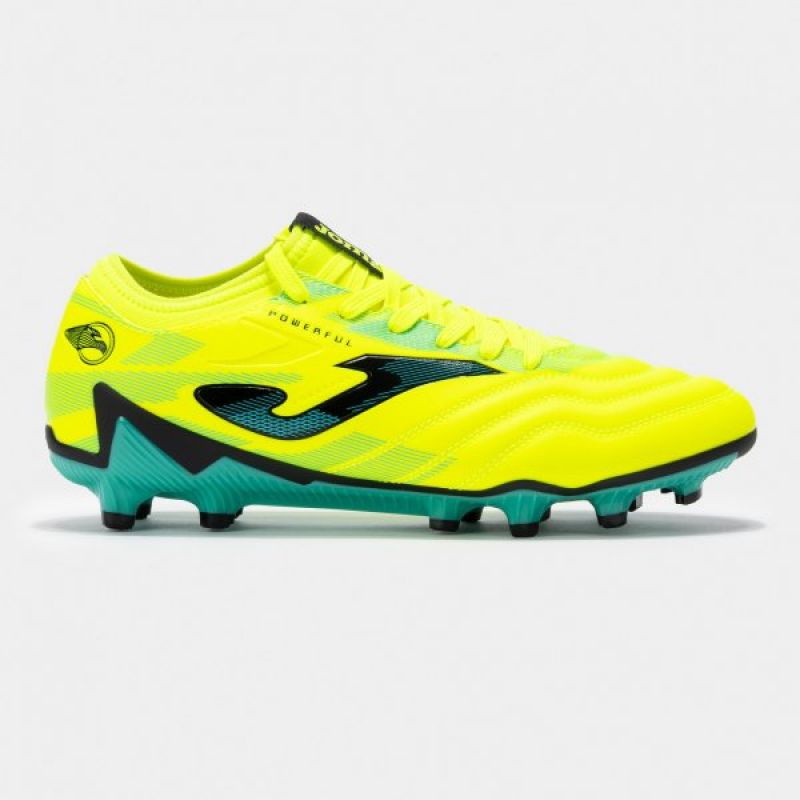 POWERFUL 2411 LEMON FLUOR TURQUOISE FIRM GROUND Footwear/Football Your Sports Performance