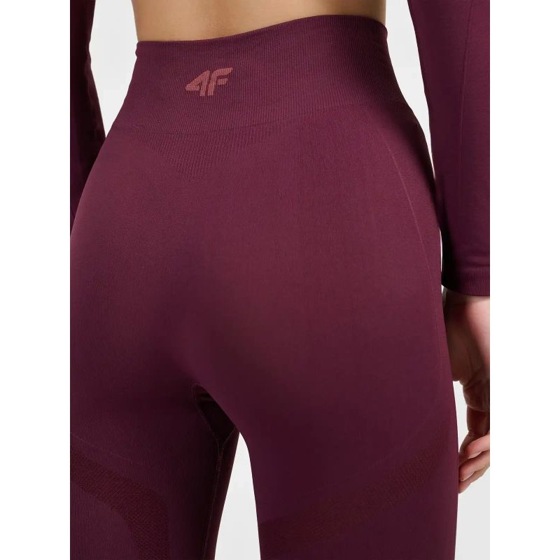 Seamless thermal ski base layer with quick-drying finish – women’s 4F leggings 4FWAW26USEAF325-60S