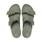 Crocs Brooklyn Buckle Low Women's Slides Green 211215 3BX