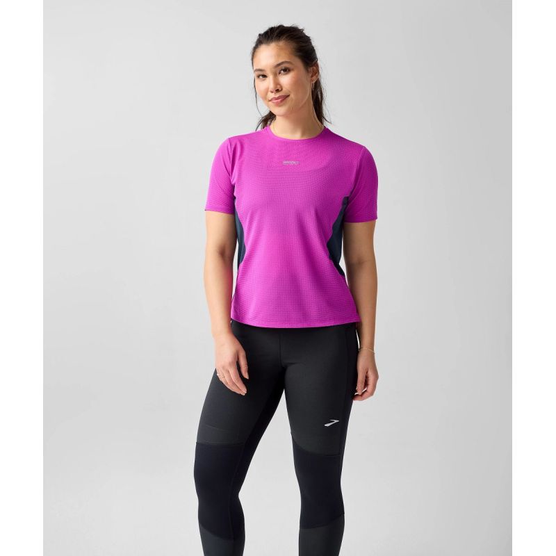 Women's High Point Short Sleeve 2.0 Pink Running Sweatshirt Import z Brooks/Brooks/Bluzy Your Sports Performance