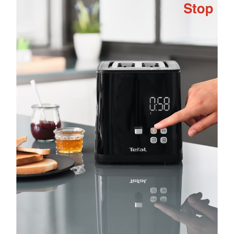 Tefal TT6408 Toaster 2 Slices Black 850 W AGD - Produkty/Tostery Your Sports Performance