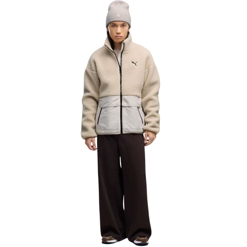 Men's Puma Hybrid Re: Fibre Sherpa Jacket Beige 694562 82