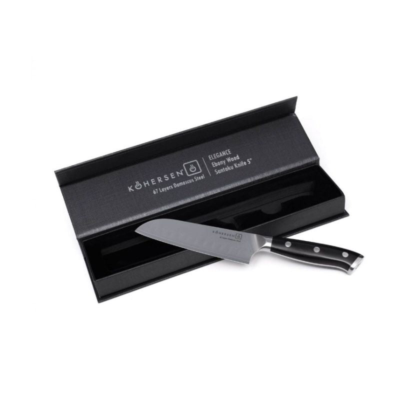Santoku Kohersen Elegance Ebony Wood 12.7cm Santoku Knife AGD - Produkty/Sztućce i przybory kuchenne Your Sports Performance