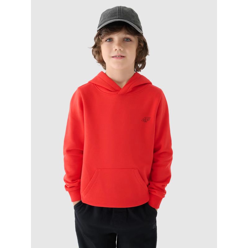Boy's sweatshirt with hood, open, 4F Junior 4FJWMM00TSWSM1292-70S 4f