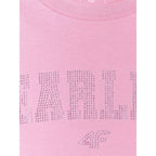 Girls' loose T-shirt with print 4F 4FJRSS26TTSHF3453-56S 4f