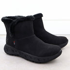 Rieker M6554-00 Waterproof Women's Snow Boots with Fur Trim, Black Footwear Your Sports Performance