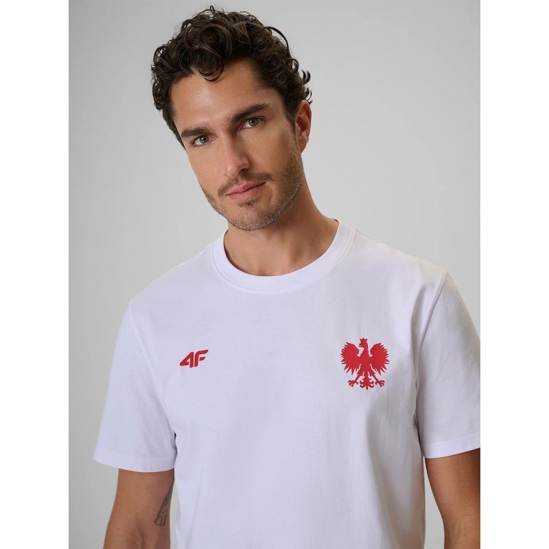 Men's cotton fan T-shirt 4F 4FRSS26TTSHM4203-10S