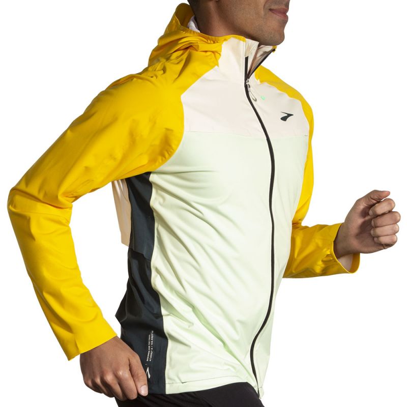 High Point Waterproof Jacket Men's Waterproof Running Jacket Yellow Import z Brooks/Brooks/Kurtki Your Sports Performance