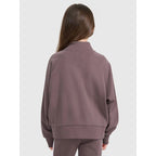 Girls' zip-up sweatshirt without hood 4F 4FJRAW25TSWSF2430-51S *Kategoria tymczasowa Your Sports Performance