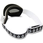 Volcom FOOTPRINTS WHITE RERUN/SILVER CHROME snowboard goggles silver mirrors (VG0622316) Accessories/Skiing/Gogle/Volcom Your Sports Performance