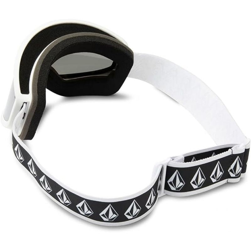 Volcom FOOTPRINTS WHITE RERUN/SILVER CHROME snowboard goggles silver mirrors (VG0622316) Accessories/Skiing/Gogle/Volcom Your Sports Performance
