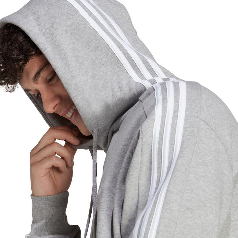 Adidas Essentials French Terry 3-Stripes Hoodie M IC0437 Clothing/Training Adidas