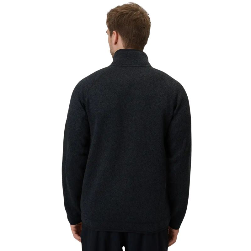 Men's fleece 4F M443 deep black melange 4FWSS26TFLEM443 20M