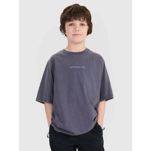 Boy's oversize printed T-shirt 4F 4FJWSS25TTSHM1879-22S 4f