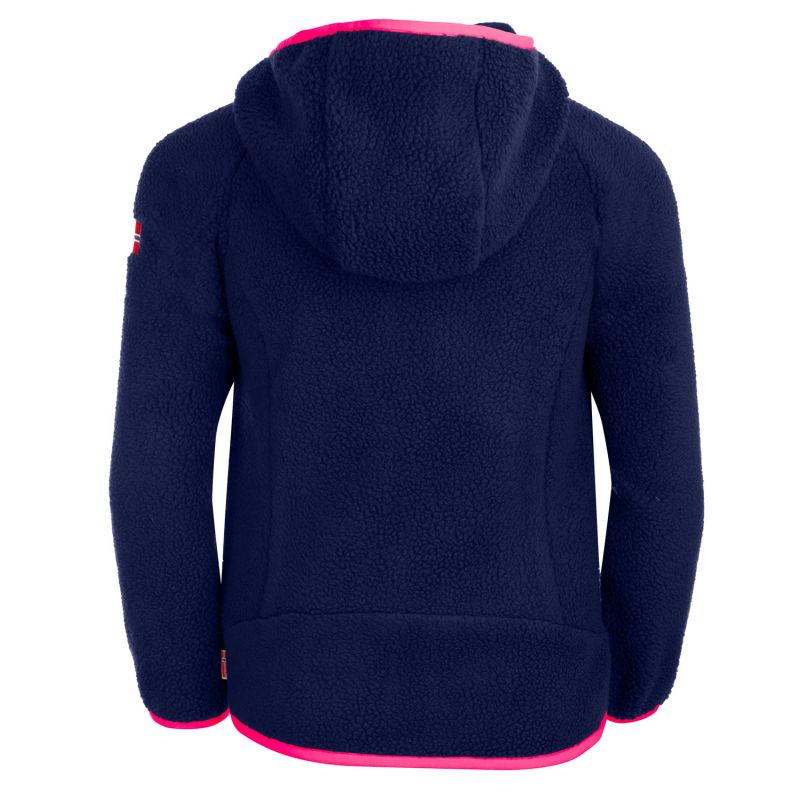 Trollkids Girls Mandal Jacket with Hood for Girls Navy Blue (358-114) In preparation Your Sports Performance