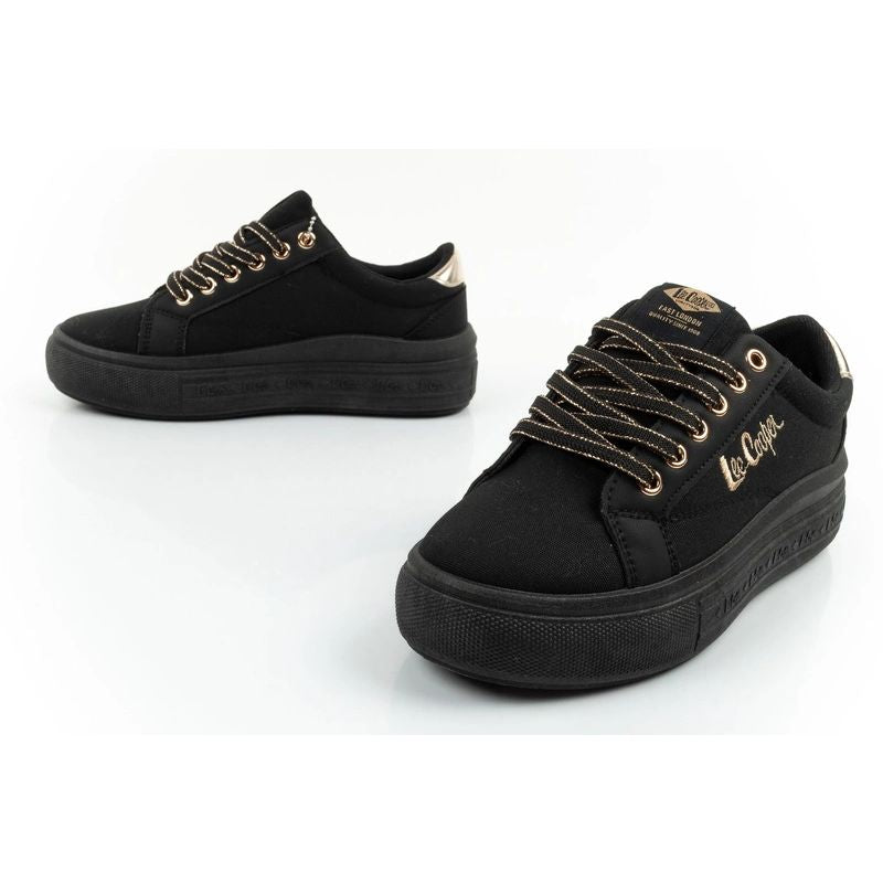 Lee Cooper women's sports shoes sneakers fashionable black comfortable