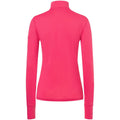 Women's long-sleeve thermal shirt with mock neck SUPER.NATURAL W Tundra 175 Zip 1/4 Flear pink