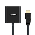 UNITEK ADAPTER HDMI TO VGA + AUDIO Kable i adaptery/Adaptery, przejściówki Your Sports Performance