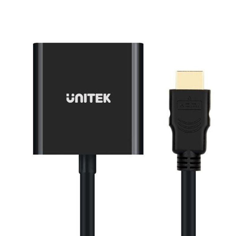 UNITEK ADAPTER HDMI TO VGA + AUDIO Kable i adaptery/Adaptery, przejściówki Your Sports Performance