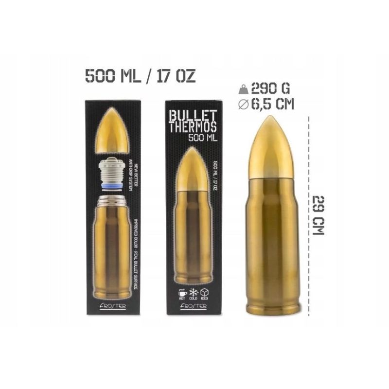 Thermos Bullet Brass cartridge 500 ml AGD - Produkty/Termosy i kubki termiczne Your Sports Performance