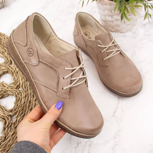 Helios W 715 comfortable leather shoes, beige Footwear/Lifestyle Your Sports Performance