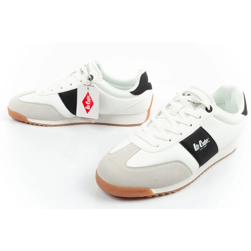 Lee Cooper sports shoes sneakers men's fashionable comfortable white Lee Cooper