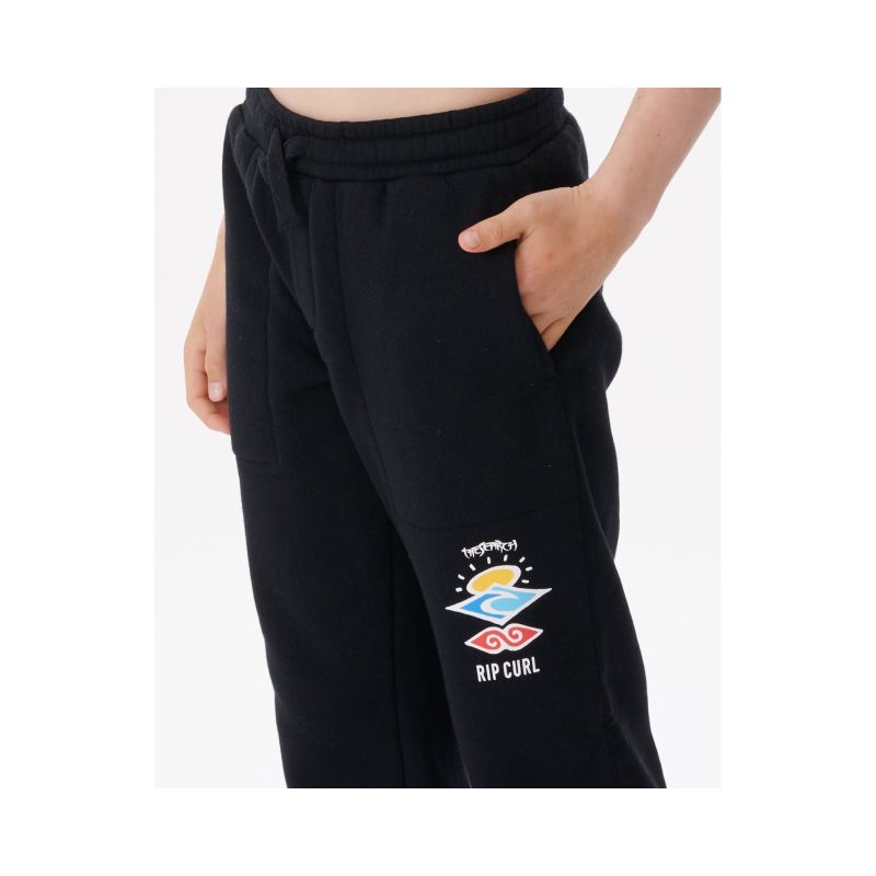 RIP CURL Icons Of Surf Trackpant-Boy Black