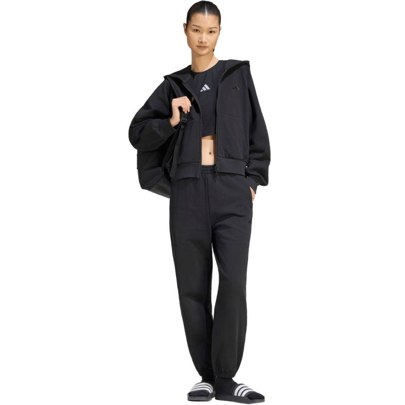 adidas Kit Small Logo Regular Cuffed Women's Pants Black KU7935