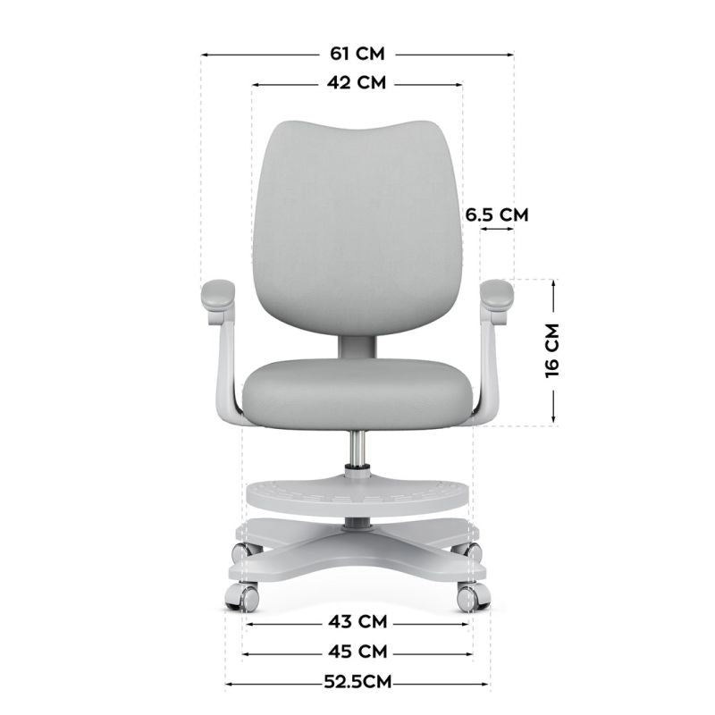Junior 4.6 Gray Swivel Chair Fotele/Fotele biurowe Your Sports Performance