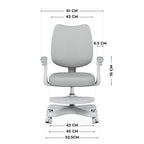 Junior 4.6 Gray Swivel Chair Fotele/Fotele biurowe Your Sports Performance