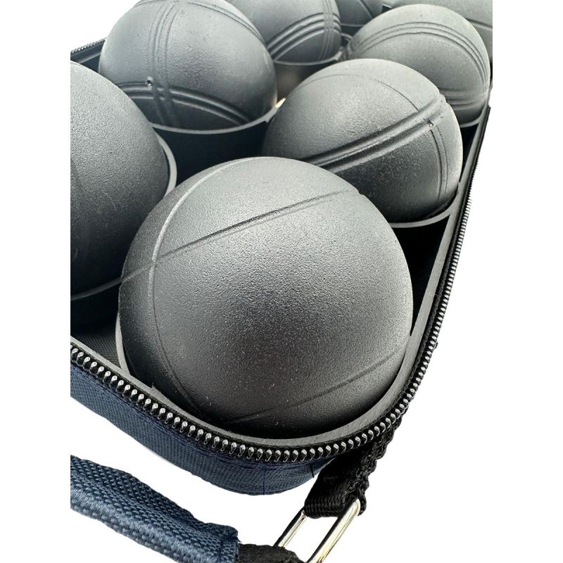 8-PIECE PETANQUE BALLS - BLACK BOULE, ENERO PRO COVER Accessories Your Sports Performance