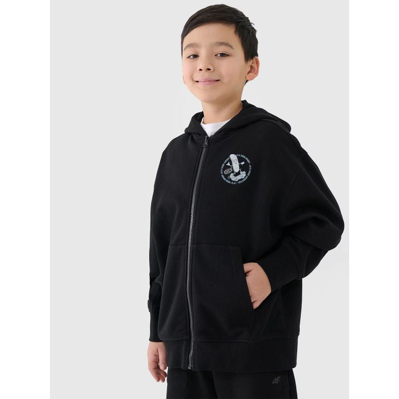 Boy's zip-up hooded sweatshirt 4F 4FJRSS25TSWSM2042-20S *Kategoria tymczasowa Your Sports Performance