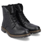 Leather boots insulated with wool Rieker M RKR296A black