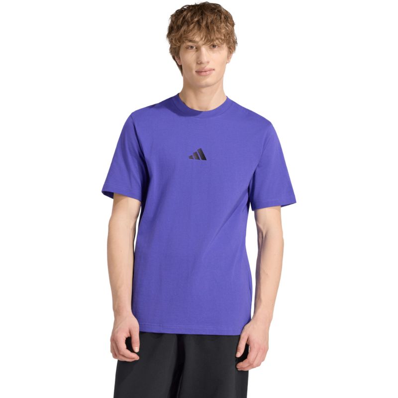 Men's adidas Essentials Small Logo Single Jersey Purple KF2404