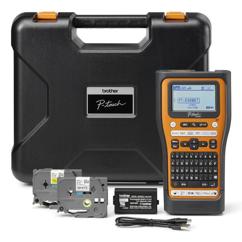 Brother PT-E560BTVP label printer Thermal Transfer 180 x 180 DPI 20 mm/s Wired and Wireless HSE/TZe Bluetooth QWERTZ Auto ID/Drukarki etykiet Your Sports Performance