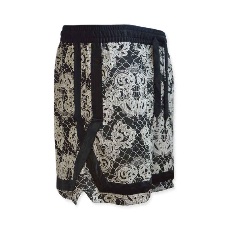 Nike Fly Crossover AOP Shorts Black/Light Bone women's shorts - DC0869-010 Nike