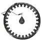 Plus size hula hoop HMS HHW12 with studs and weight, black In preparation Your Sports Performance