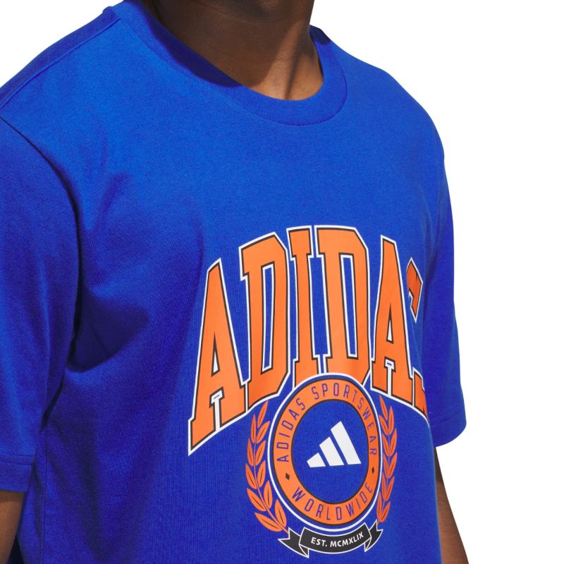 Men's adidas Varsity Crest T-shirt blue JN2515 In preparation Adidas