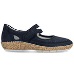 Women's Velcro Shoes Navy Blue Rieker 44859-14 To be categorized Your Sports Performance