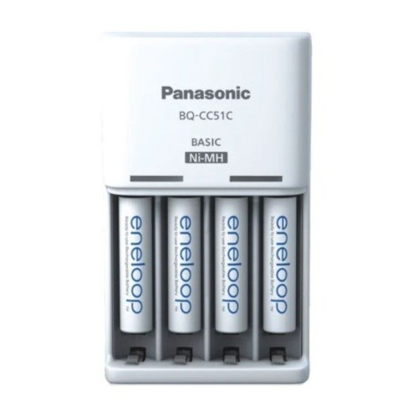 PANASONIC BASIC CHARGER + 4x AAA ENELOOP 800 mAh Baterie, akumulatorki i ładowarki/Ładowarki akumulatorowe (bez akumulatorków) Your Sports Performance