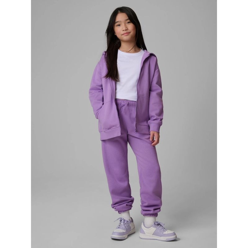 Girls' loose sweatshirt with hood 4F 4FJRSS26TSWSF2715-51S 4f